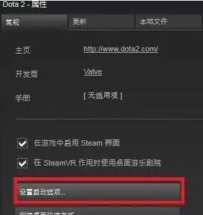 dota2国服启动项怎么设置