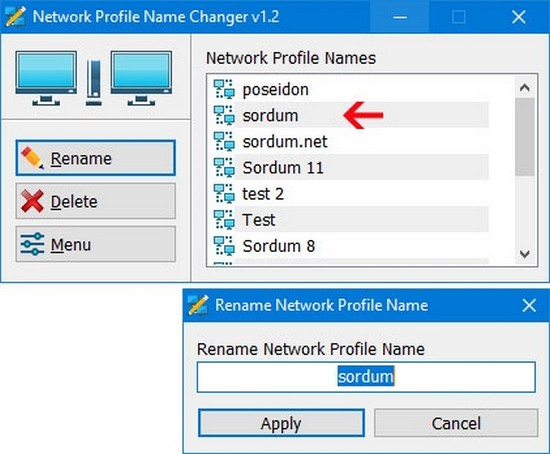 Network Profile Name Changer(网络配置修改工具)