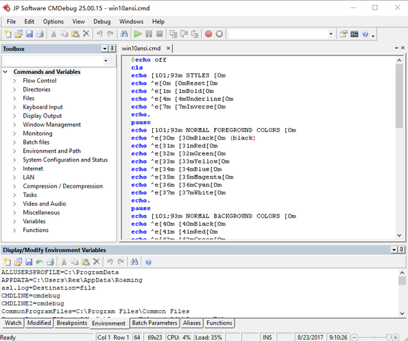 JP Software CMDebug(编程处理调试器)软件截图-1