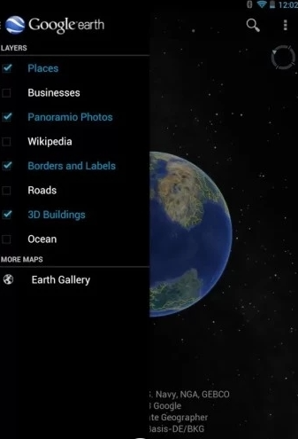 Google earth谷歌地球手机版应用截图-1