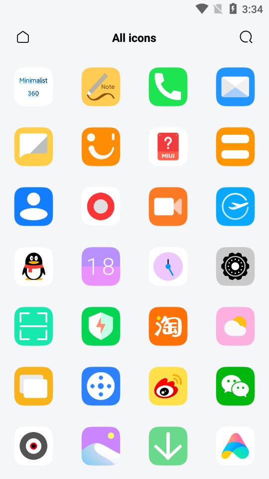 Minimalist360图标包应用截图-2