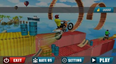 大型自行车特技比赛Mega Bikes Stunt Racing游戏截图-3