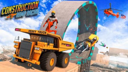 建造斜坡赛车Construction Ramp Racing游戏截图-3