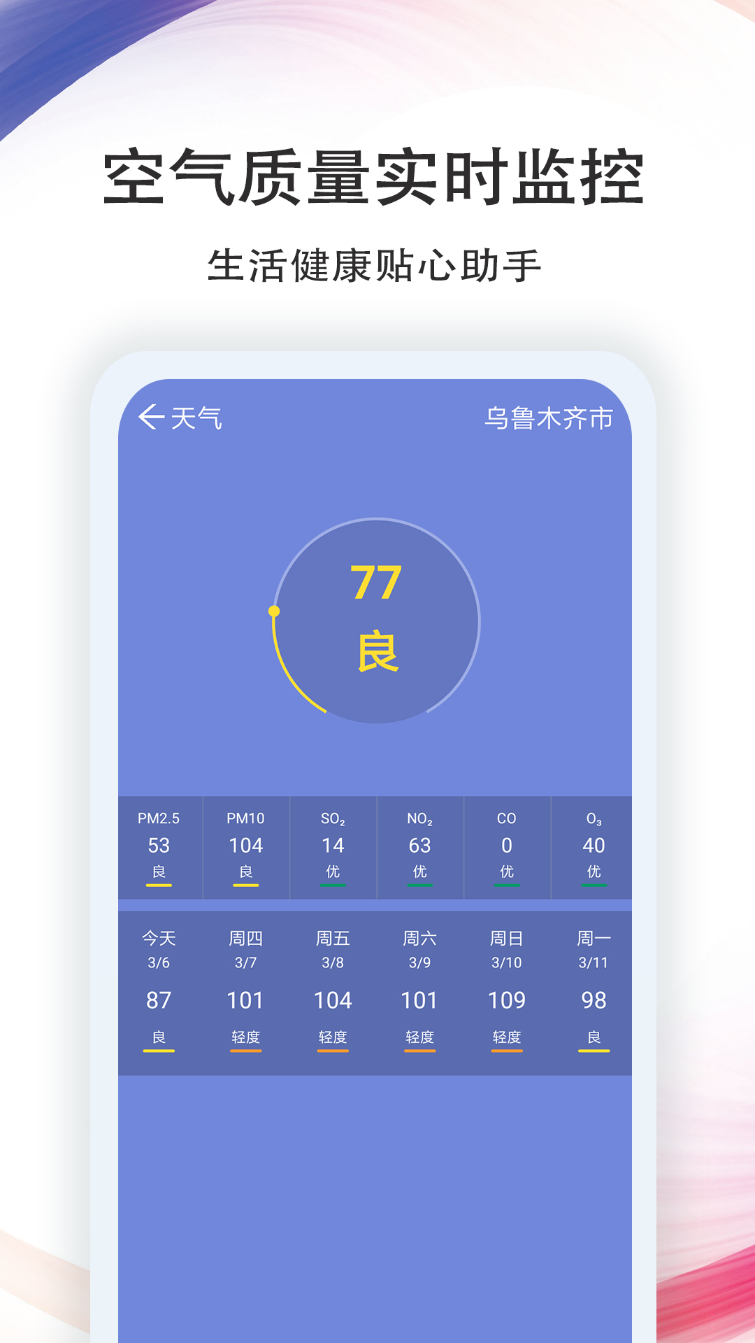 七彩天气预报app应用截图-2