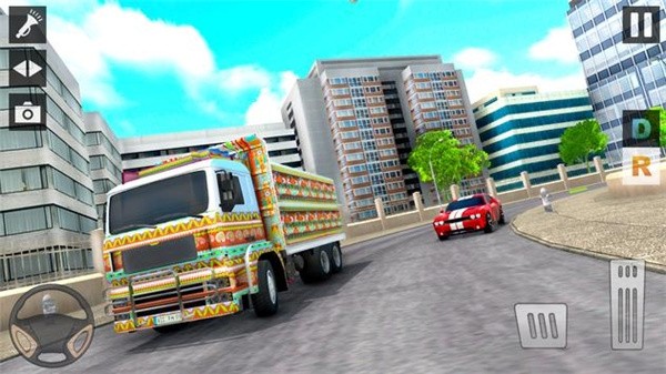 Euro Truck Driving Simulator(城市运输卡车停车场)游戏截图-1