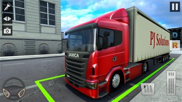 Euro Truck Driving Simulator(城市运输卡车停车场)游戏截图-2