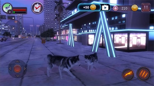 Wolf Dog Simulator(哈士奇模拟器)游戏截图-1