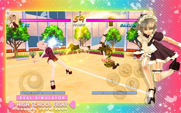 高中女生战斗模拟器游戏截图-4