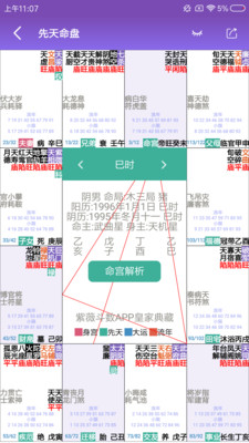 紫微斗数生辰八字app下载应用截图-3