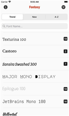 Fontasy字体软件应用截图-2