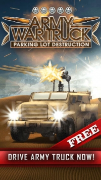 陆军战争破坏怪物卡车停车 ArmyWarMonsterTruckDestructionofParkingManiaACoolMilitaryRoadRageActionGameforBoysFREE游戏截图-1