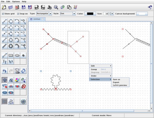 JaxoDraw(费曼图生成工具)软件截图-1