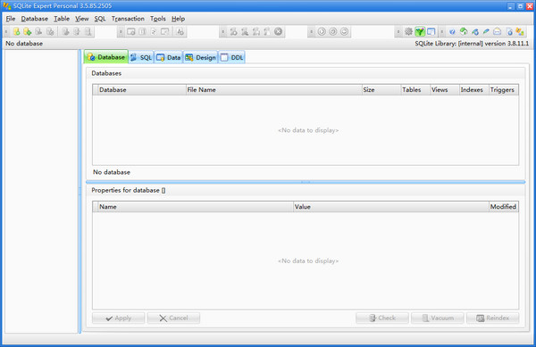 SQLite Expert Personal(数据库管理工具)软件截图-1