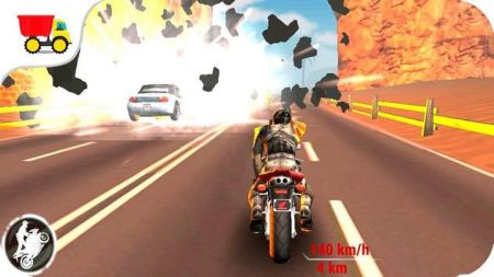 超级3D公路摩托特技Super 3D Highway Bike Stunt游戏截图-2