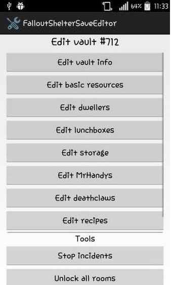 辐射避难所存档编辑器手机版(FalloutShelterSaveEditor)应用截图-4