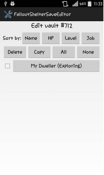 辐射避难所存档编辑器手机版(FalloutShelterSaveEditor)应用截图-3