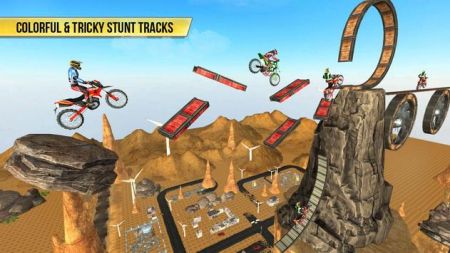 沙漠摩托特技Desert Bike Stunts游戏截图-3