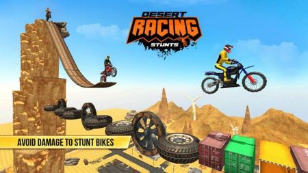 沙漠摩托特技Desert Bike Stunts游戏截图-4