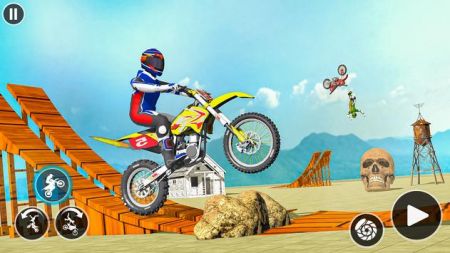 摩托特技游戏Bike Stunt Game游戏截图-3