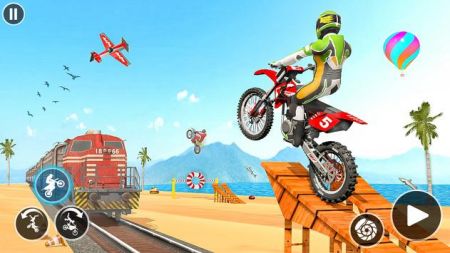 摩托特技游戏Bike Stunt Game游戏截图-1