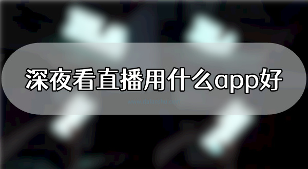 深夜看直播用什么app好