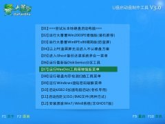 大番薯u盘启动硬盘再生程序工具使用教程