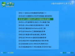 大番薯u盘启动分区助手调整分区使用教程