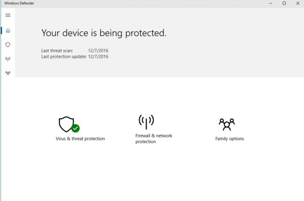 微软内测Windows Defender防毒新用户界面首次曝光