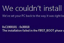 Win7/Win8.1升级Win10 C1900101-30018错误解决方法